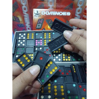 [ผลิตที่ไทย] DOMINOES โดมิโน่ ขนาดมาตรฐาน4.2x2.2cm ยี่ห้อออโต้ AUTO โดมิโนส์ กล่องเล็ก กล่องใหญ่ จำนวน 55ชิ้น และ 28ชิ้น