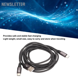 Newsletter 2 in 1 USB Type C Splitter แบบพกพาชาร์จเร็ว Usb อะแดปเตอร์สายเคเบิลข้อมูล OTG