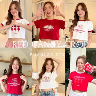 RED CANDY CROP เสื้อครอปสกรีนลายน่ารัก จัดเลยย  🧧🎈