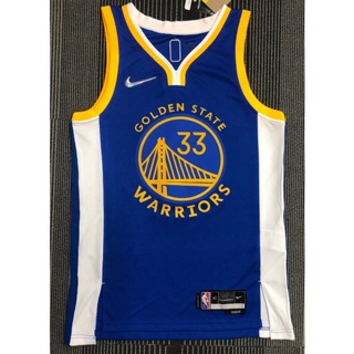 ขายดี เสื้อกีฬาบาสเก็ตบอล คอวี ลายทีม NBA jersey Golden State Warriors 33# WISEMAN 75th 2 แบบ 2022 Pjbamh94Cnah82 สีฟ้า