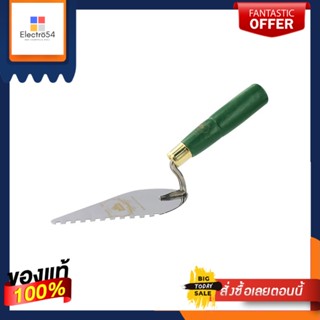 STAINLESS เกรียงหวีสเตนเลส ด้ามซ้าย PUMPKINSTAINLESS STEEL NOTCHED TROWEL PUMPKIN LEFT HANDED