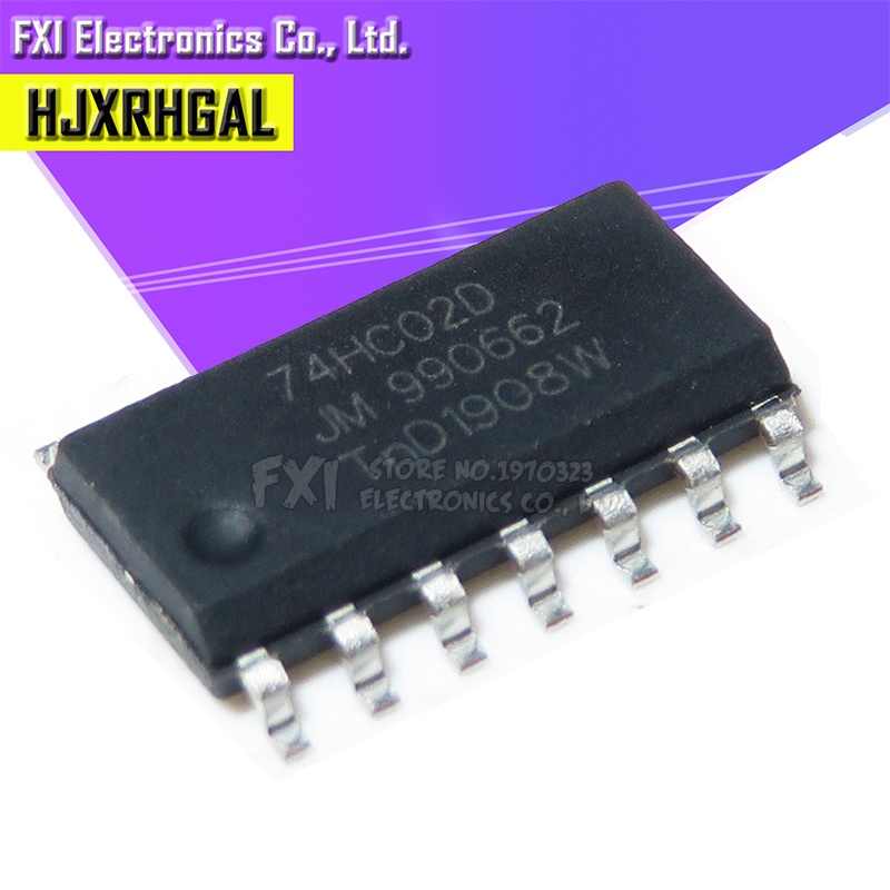 10PCS 74HC02D 74HC02 SOP14 SOP SN74HC02DR SN72HC02 SMD ใหม่