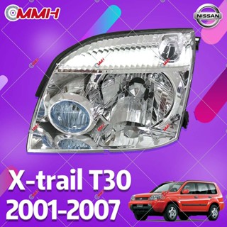 หลอดไฟหน้ารถยนต์ สําหรับ Nissan X-trail X trail Xtrail T30 2001-2007 ไฟหน้าสำหรับ ไฟหน้า โคมไฟหน้า ไฟหน้า​โปรเจค​เตอร์​ โคมไฟหรถยนต์ เลนส์กระจก headlamp headlight front light lens