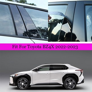 【สินค้ายอดนิยม】สติกเกอร์ติดเสาประตูรถยนต์ สําหรับ Toyota BZ4X 2022 2023