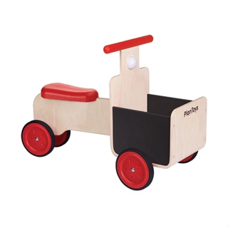 PlanToys 3479 Delivery Bike ของเล่นไม้สำหรับเด็กอายุ 18 เดือนขึ้นไป