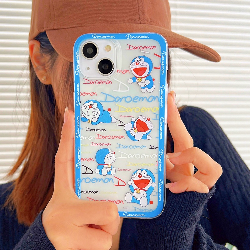 Cute Cartoon Doraemon Smile Phone Case For Huawei Nova 3 3i 3e 7 8 9 Pro 8i 9 SE Y5P Y6P Y7P P20 Lite P50 Mate 20 30 40 Pro Protective Cover