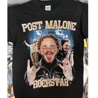 POST MALONE⚡️เสื้อยืดผ้าฟอก Unisex Cotton 💯 งานใหม่ ทำเก่า ผ้าฟอกเฟดนุ่ม ไร้ตะเข็บข้าง สกรีนจม หน้าหลัง ⚡️⚡️