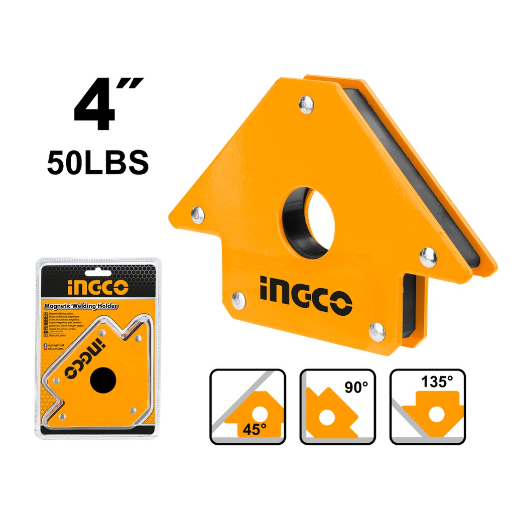 INGCO(อิงโก้)|  เครื่องมือ | แม่เหล็กจับฉาก 3″,4″,5″ AMWH25031, AMWH50041, AMWH50041 ราคา ถูกที่สุด ดีลบีเคเค แกลเลอรีภาพที่ 3