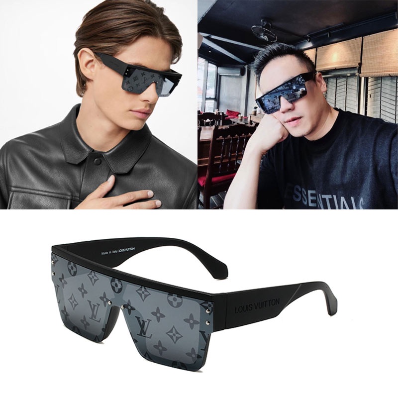 LV Lo*ui Vuit*to แว่นตากันแดด ทรงสี่เหลี่ยม ไล่โทนสี สําหรับผู้ชาย UV400 2023
