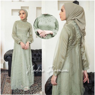 พร้อมส่ง ใหม่ล่าสุด GAMIS Tille MAXI ชุดเดรส หรูหรา สีเขียว สําหรับออกกําลังกาย