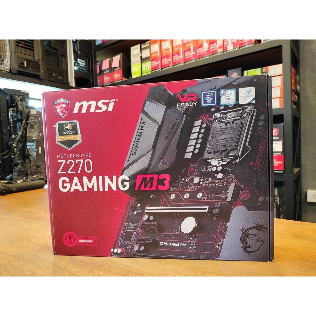 เมนบอร์ด 1151 MSI Z270 GAMING M3 ใส่เจน6-7