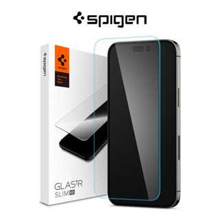 Spigen ฟิล์มกันรอยหน้าจอ แบบเต็มจอ ความแข็ง 9H HD สําหรับ iPhone 14 Pro