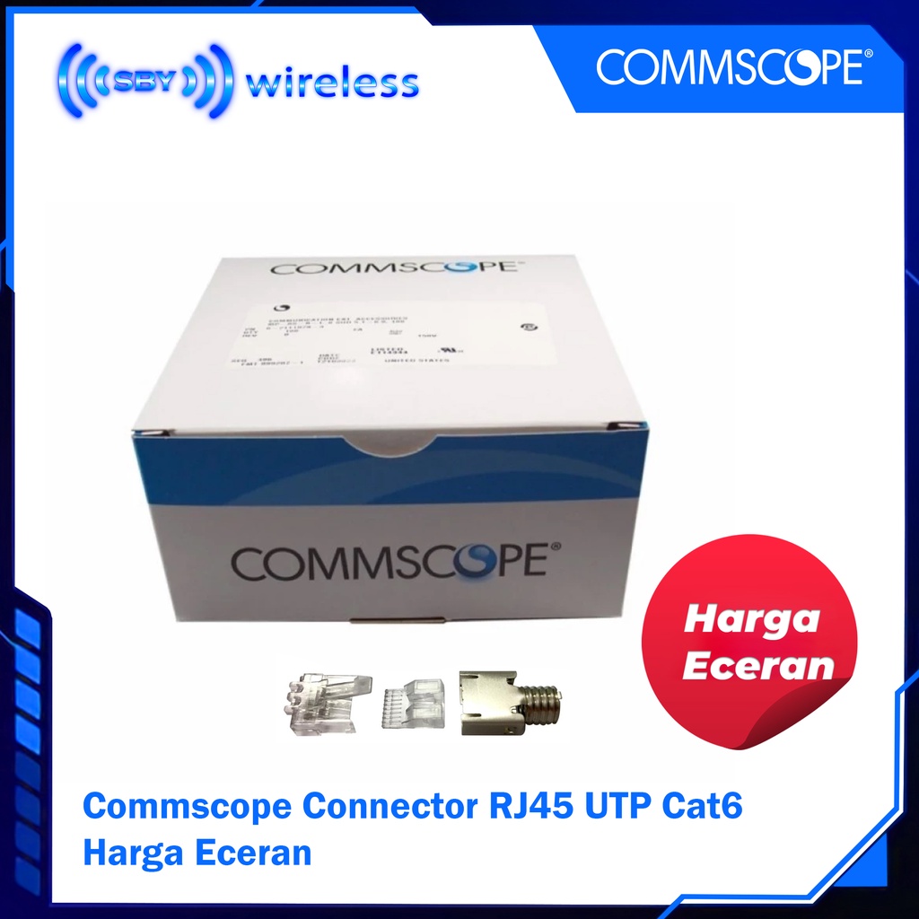 RJ45 UTP Cat6 Commscope Connector ขายปลีกขั้วต่อ