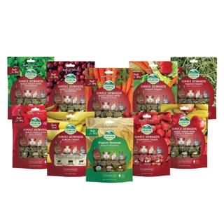 Oxbow Cookies คุกกี้อ๊อกโบว์ ขนม คุกกี้สำหรับหญ้ากระต่าย แกสบี้ ชินชิลล่า มีให้เลือ​ก 7 รส