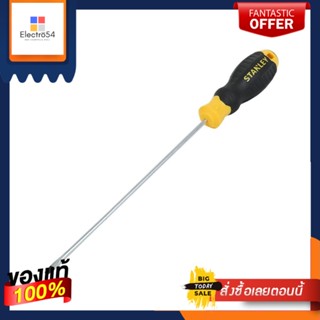 SLOTTED ไขควงปากแบน มีแม่เหล็ก ด้ามยาง STANLEY 6 นิ้วSLOTTED SCREWDRIVER WITH MAGNETIC TIP &amp; CUSHION GRIP STANLEY 6IN