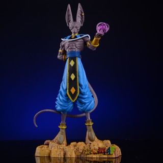 โมเดลฟิกเกอร์ PVC รูปปั้น Dragon Ball Super God Of Destruction Beerus ขนาด 30 ซม. ของเล่นสําหรับเด็ก และผู้ใหญ่