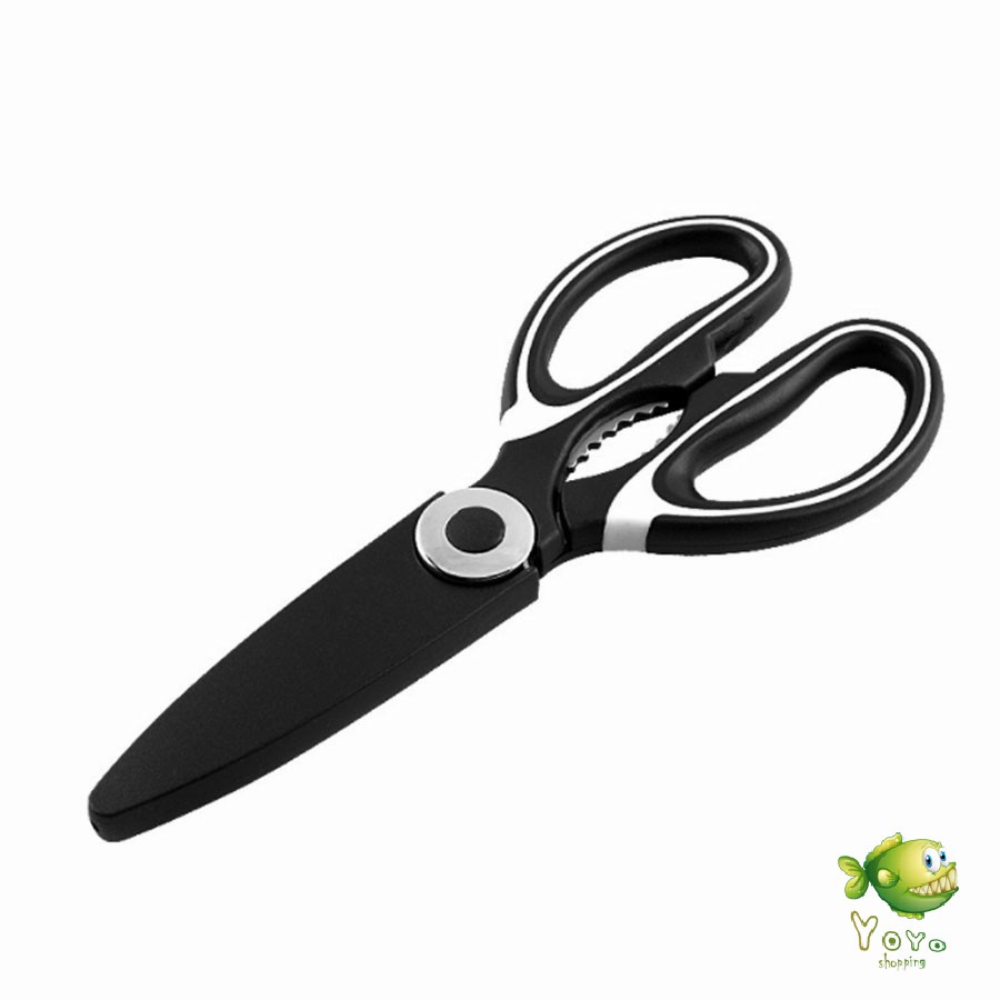 YOYO กรรไกรตัดอาหาร กรรไกรสารพัดประโยชน์ กรรไกรสแตนเลส อุปกรณ์เครื่องครัว Kitchen scissors