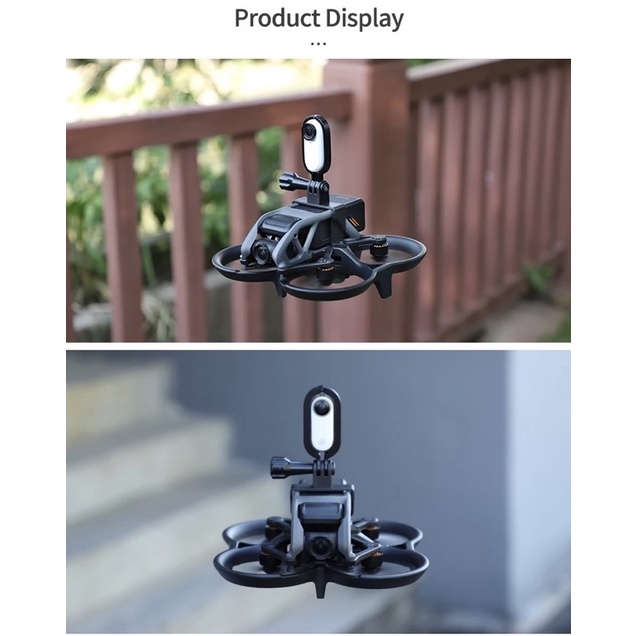 Sunnylife Sports Camera Holder Drone Light Bracket Lamp for DJI Avata for ACTION 2/ Insta360 GO3