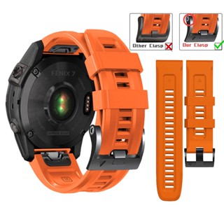 สายนาฬิกาข้อมือซิลิโคน 26 มม. 22 มม. สําหรับ Garmin Fenix 2 3 3HR 5 5X Plus 6 6X 7 7X Pro Forerunner 965 955 945 935