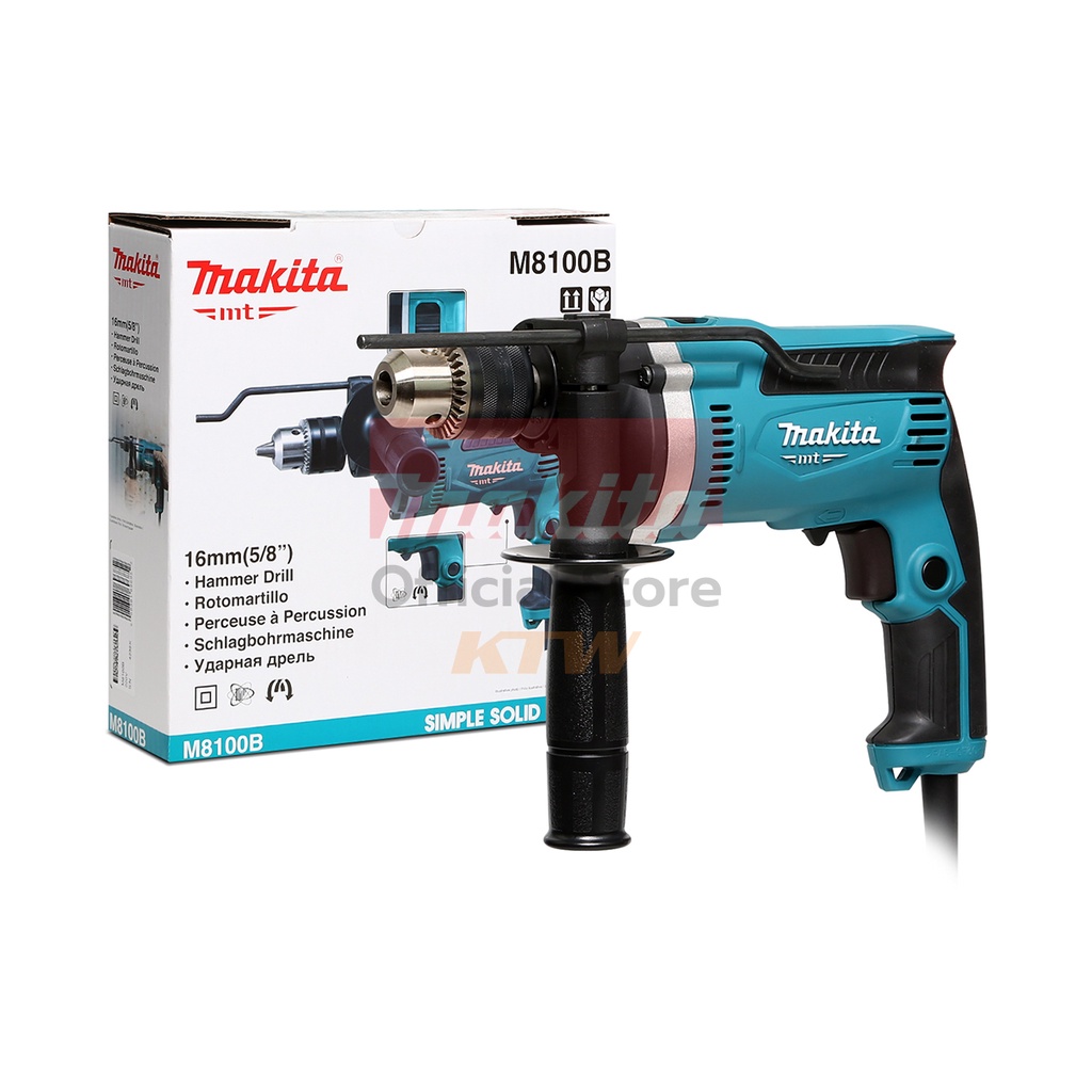MAKITA สว่านกระแทกไฟฟ้า ขนาด 16 มม. (5/8 นิ้ว) กำลังไฟ 710 วัตต์ รุ่น M8100B ความเร็วรอบ 0 - 3,200 รอบ/นาที (มากีต้า)