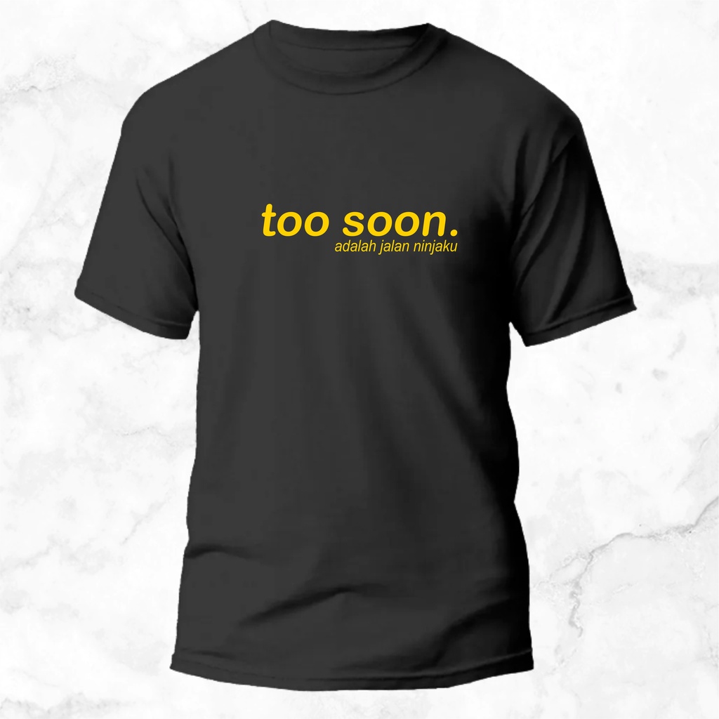 เสื้อยืด CASUAL TOO SOON LOGO GOLD & BLACK