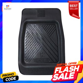 plastic ถาดปูพื้นรถพลาสติกด้านหน้า VTN รุ่น Whitefield หน้าดำFront plastic car floor mat, VTN model, Whitefield, black f