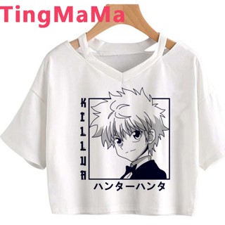 Hunter x Hunter Killua t shirt tshirt women couple clothes ulzzang 2022 vintage white t shirt tshirt vintage_02