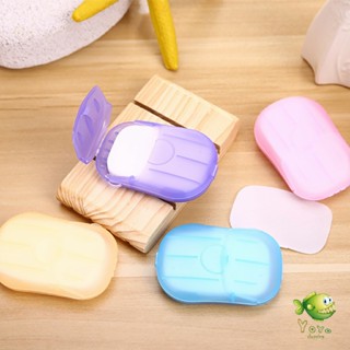 YOYO สบู่เเผ่น แบบพกพา หอมกลิ่นกุหลาบ  Paper soap