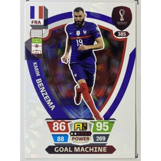 การ์ดนักฟุตบอล Karim Benzema ฟุตบอลโลก world cup 2022 การ์ดสะสม France การ์ดนักเตะ ฝรั่งเศส