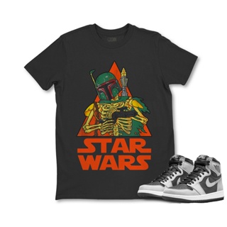 Funny Daily Wear Tops Star Wars Boba Fett Skeleton Thanksgiving Gift Tshirt_04