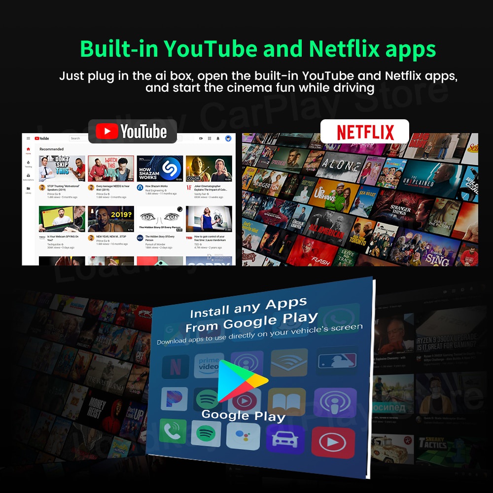 [พร้อมส่งจากไทย 🇹🇭]ใช้โค้ดลดเพิ่ม - ประกัน 1 ปี Carlinkit CarPlay AI Netflix YouTube Spotify | Android 13 - รูปที่ 3