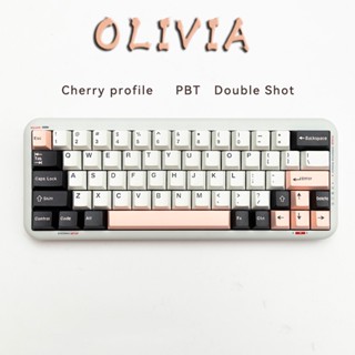 【173keys】Olivia  keycaps  Double shot  Cherry profile PBT material mechanical keyboard keycap set