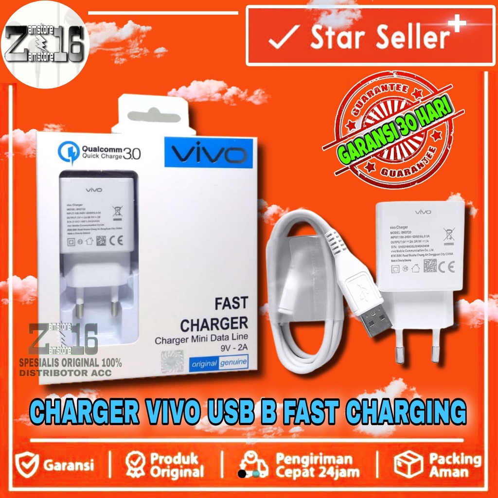 VIVO X3 X5 X9 MAX XPLAY Y35 Y69 MICRO USB 9V - 2A ต้นฉบับ 100% FAST CHARGING CHARGER