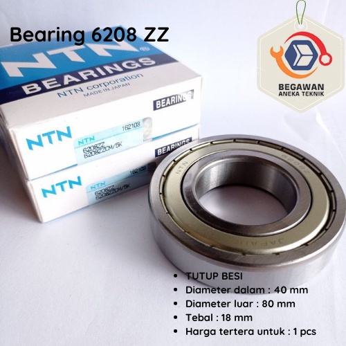 แบริ่ง 6208 ZZ NTN**
