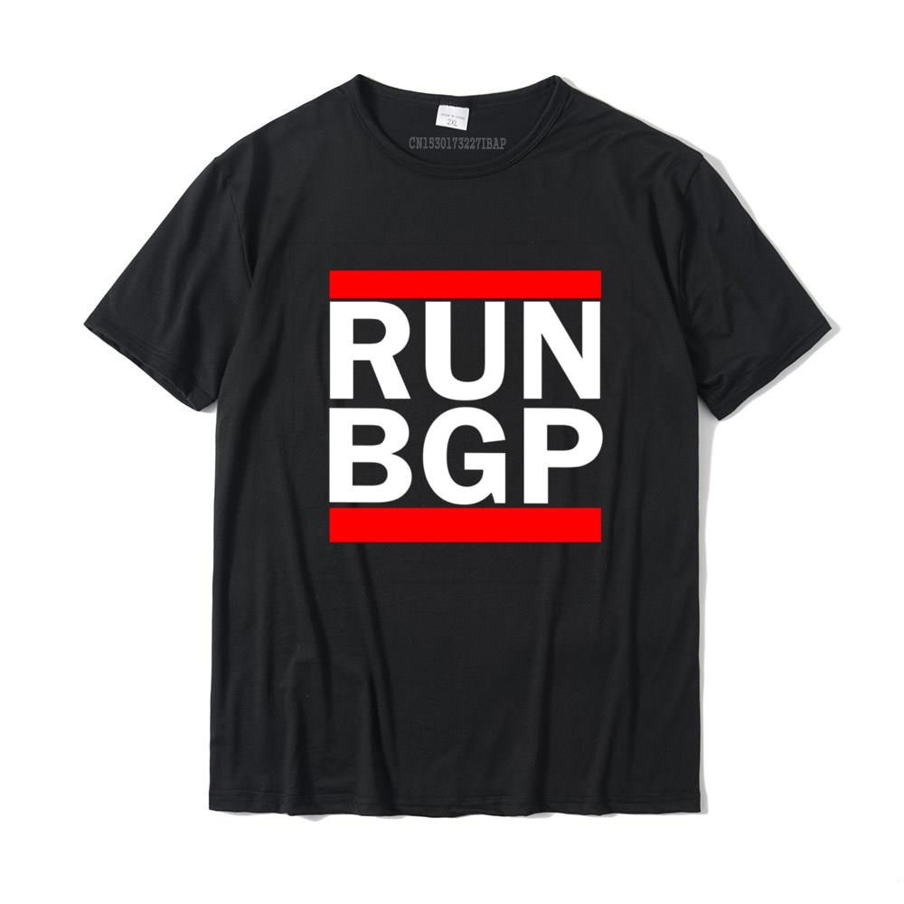 Run BGP Network Engineer Funny Computer Short Sleeve T-Shirt Cotton Men's Tshirts Customized T Shirt Slim Fit Casua_11