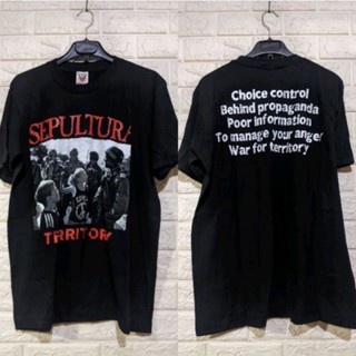 เสื้อยืด พิมพ์ลาย Sepultura BAND