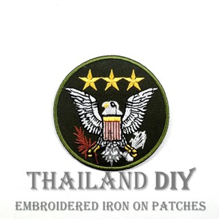 ตัวรีดติดเสื้อ ลาย ทหาร ชุดทหาร กองทัพ อเมริกา ยศทหาร US ARMY Emblem Patch WOP DIY ตัวรีด อาร์มติดเสื้อ กระเป๋า หมวก