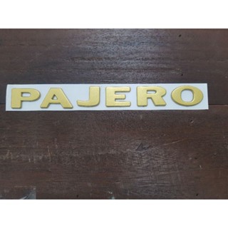 Logo Pajero ตัวอักษรแยก ทอง/เงินด้าน