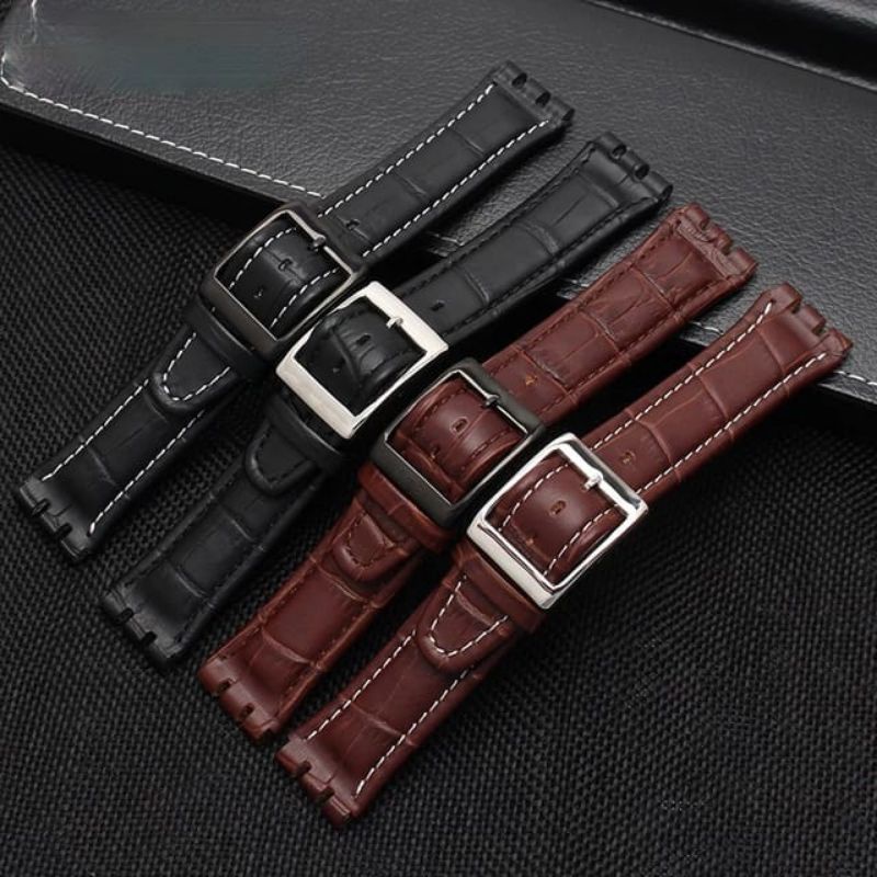 สายนาฬิกา Swatch สายนาฬิกาหนัง Swatch 17mm 19mm 21mm