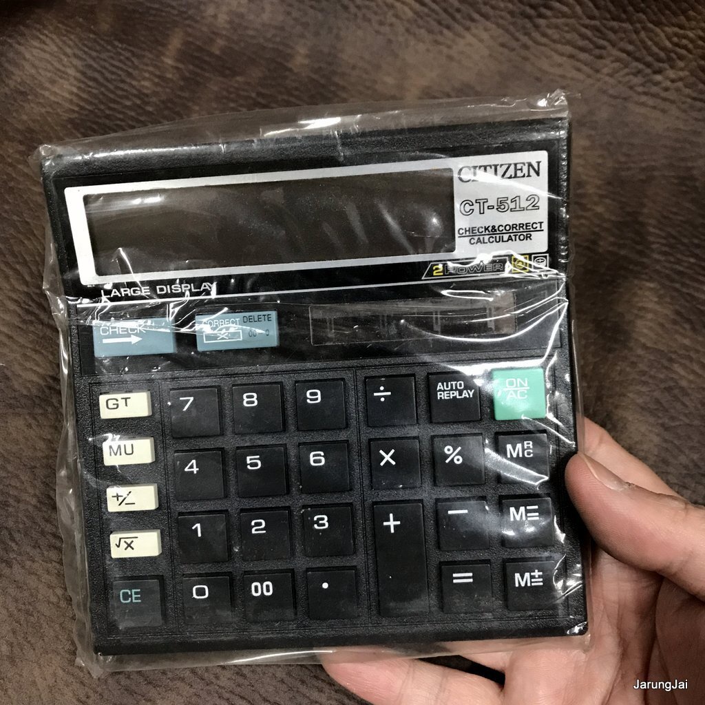 ซาก เครื่องคิดเลข citizen ct-512 calculator เสียแล้วตีขายเป็นซาก ลดราคา