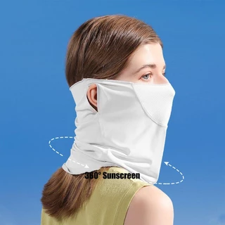 Trendyzone ผ้าพันคอ ผ้าเรยอน กันแดด ระบายอากาศ สําหรับขี่จักรยาน กลางแจ้ง 1 ชิ้น