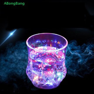 Abongbang แก้วน้ําอัตโนมัติ มีไฟ LED เปลี่ยนสีได้ สร้างสรรค์