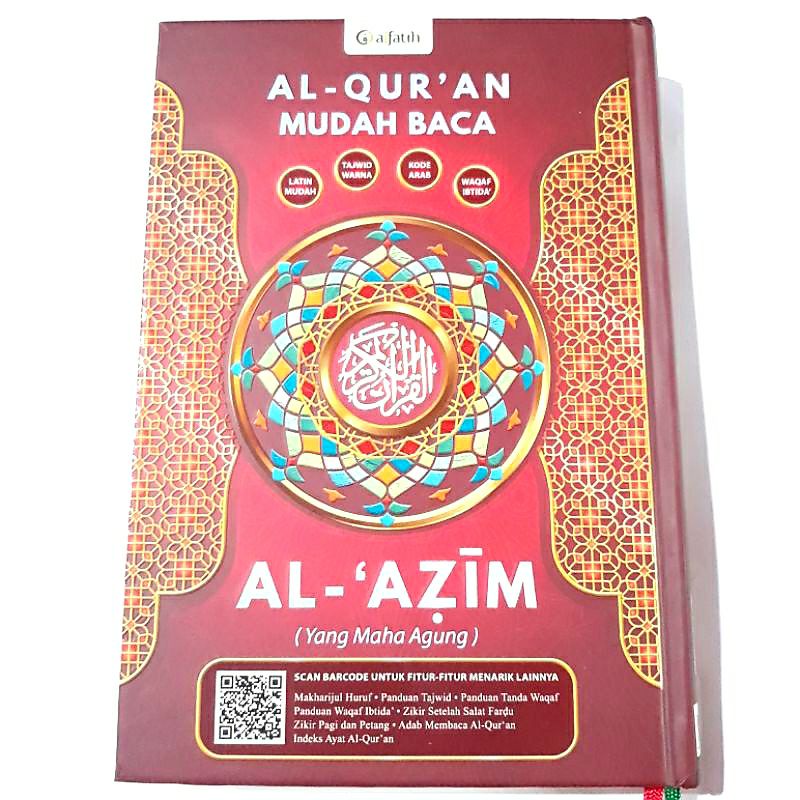 Al-Quran อ่านง่าย Al Azim A5 (14x21cm) Latin Easy Tajweed Color Arabic Code Waqaf Ibtida • พร้อมตัวอ
