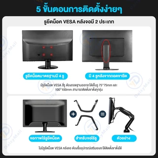 ขาตั้งจอคอม 17-40 นิ้ว ขาตั้งจอ 360° ขาตั้งจอมอนิเตอร์ ขาแขวนทีวี ปรับได้หลายทิศทาง 2-15 KG VESA monitor stand