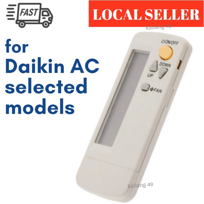 DAIKIN Air Con Aircon รีโมทคอนโทรล BRC4C151 BRC4C152 BRC4C153 BRC4C154 BRC4C 155 156 157 158 159 160