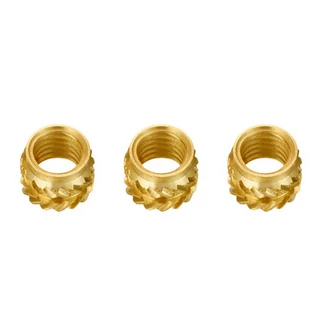 100 ชิ้น M3 ด้าย Knurled ทองเหลืองเกลียวความร้อนชุดทนความร้อนใส่ Embedment Nut,M3X5X4,สําหรับ 3D เครื่องพิมพ์ Voron 2.4 ฯลฯ