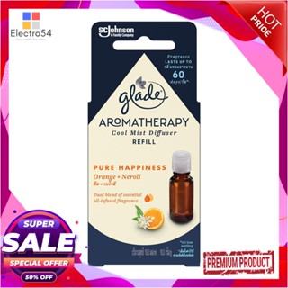 AROMA รีฟิลเครื่องพ่นสเปรย์ GLADE AROMATHERAPY COOL MIST DIFFUSER 16.8ml กลิ่นส้มและเนโรลีAROMA OIL DIFFUSER REFILL GLAD