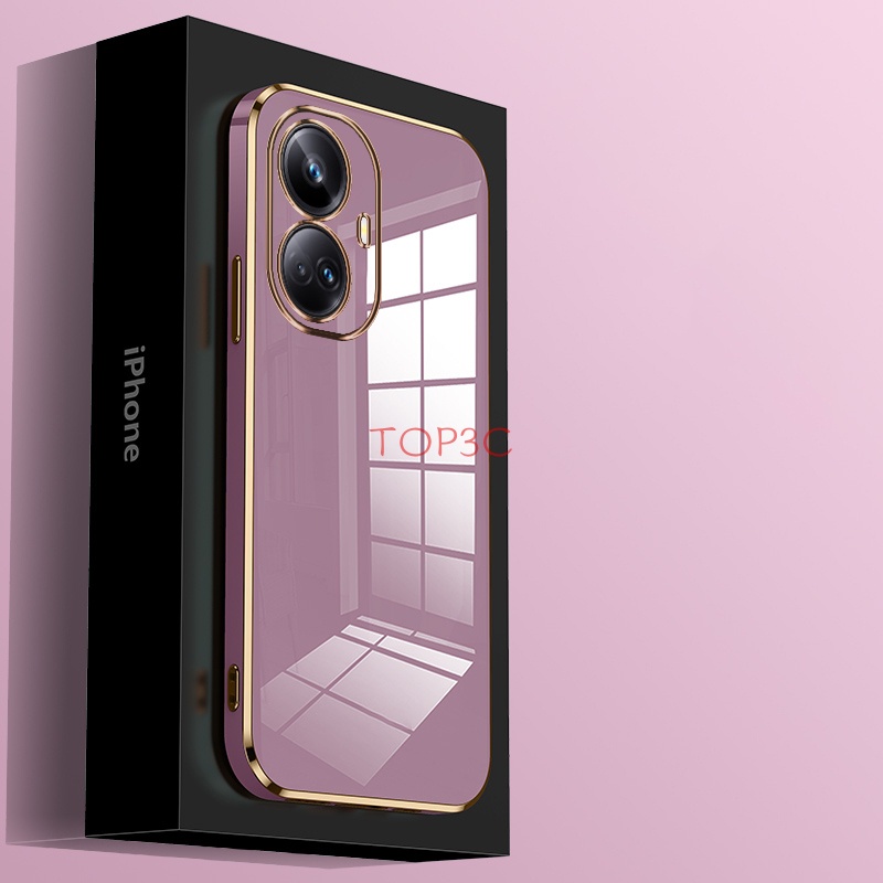 เคส Realme 10 Pro Plus 5G 10 Pro 5G C30 C21Y C25Y C30S C35 C33 เคสโทรศัพท์มือถือ ขอบตรง แฟชั่น สําหรับ ZB - รูปที่ 7