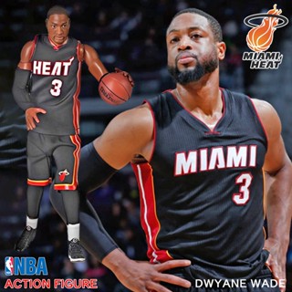 Figma ฟิกม่า NBA Dwyane Tyrone Wade Jr ดเวย์น ไทโรน เวด จูเนียร์ No 3 Miami Heat ไมอามี ฮีท บาสเก็ตบอล Basketball Model