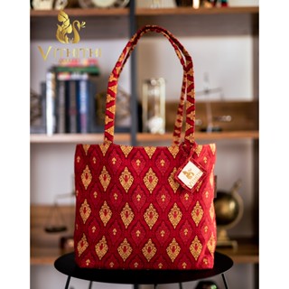 กระเป๋าผ้าไหมไทย Thai Silk Tote Bags (Thai Silk รหัส 150)